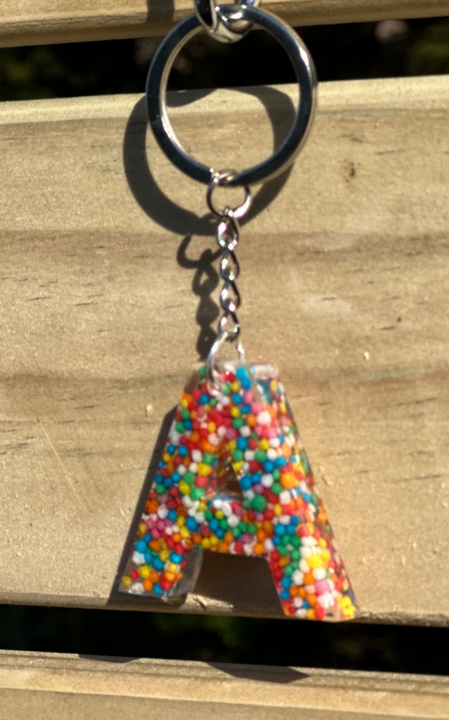 100s & 1000s Alphabet keyring