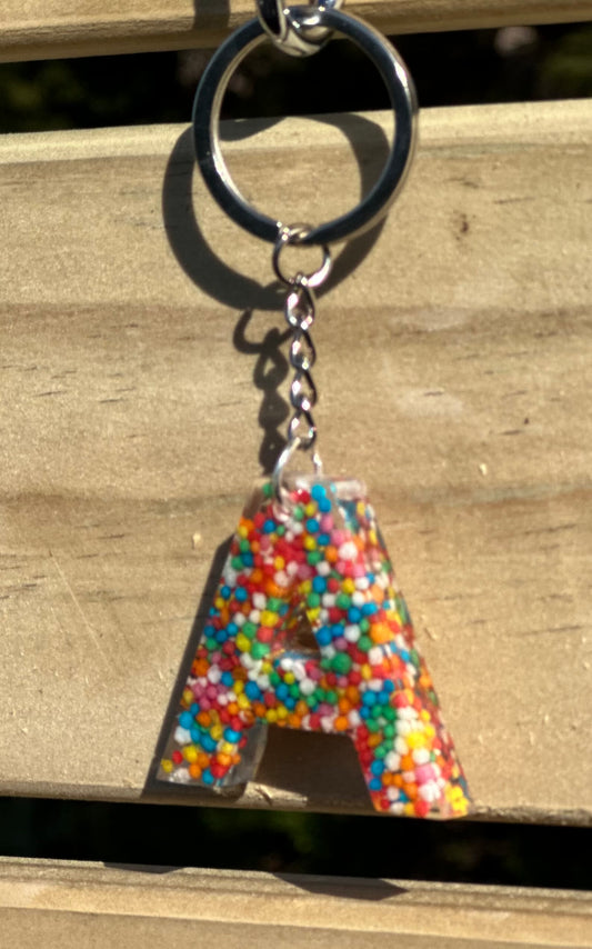 100s & 1000s Alphabet keyring