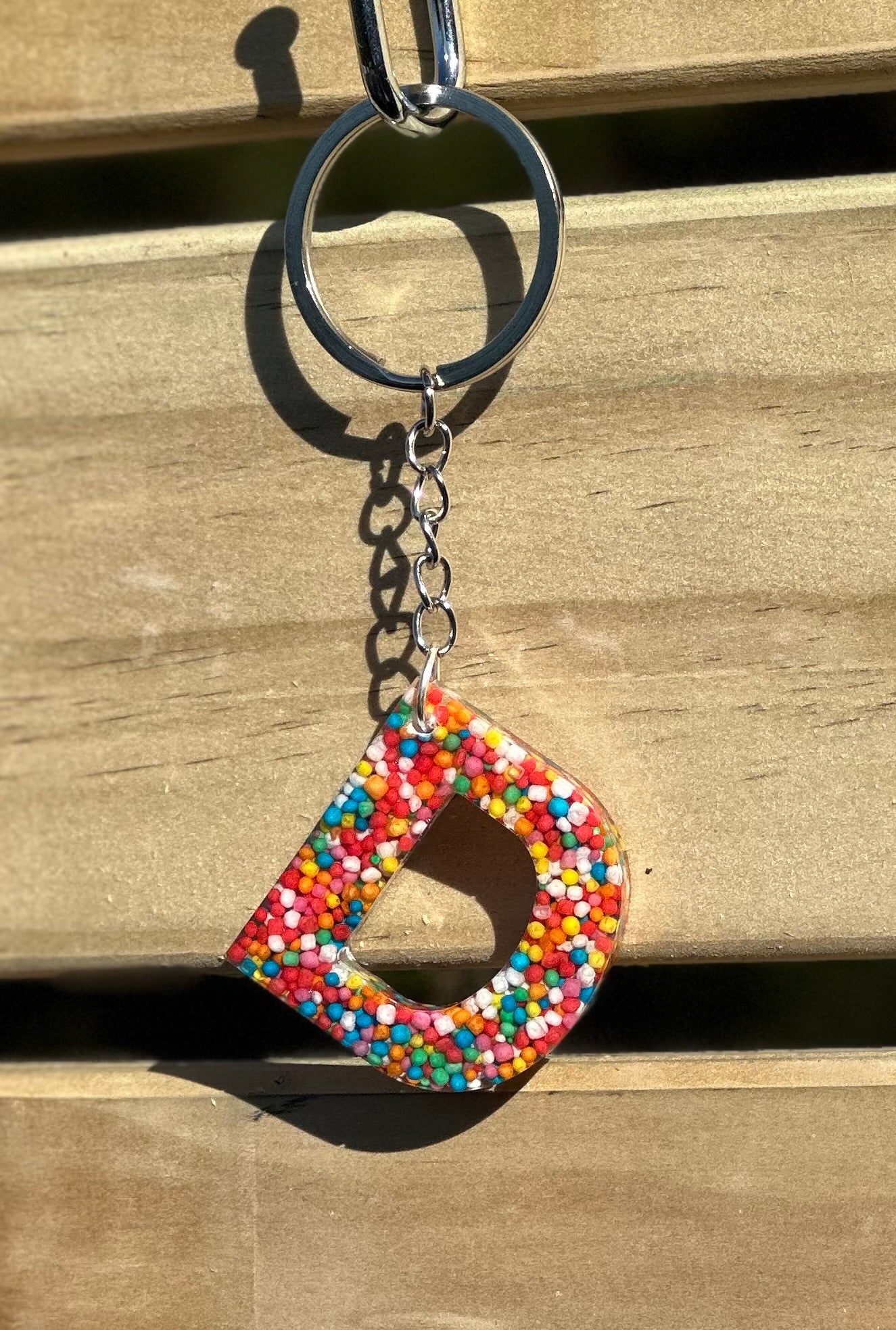 100s & 1000s Alphabet keyring