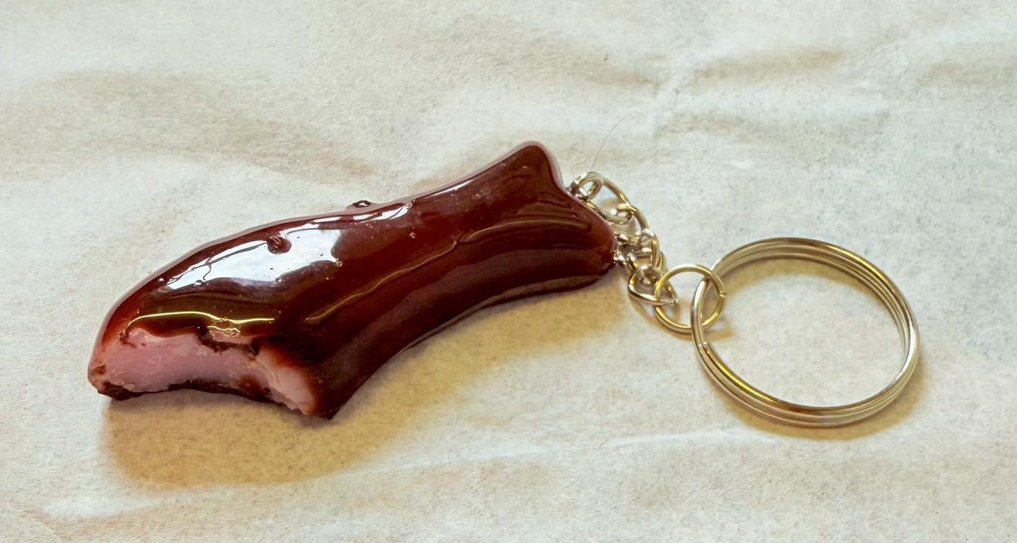 Chocolate fish keyring