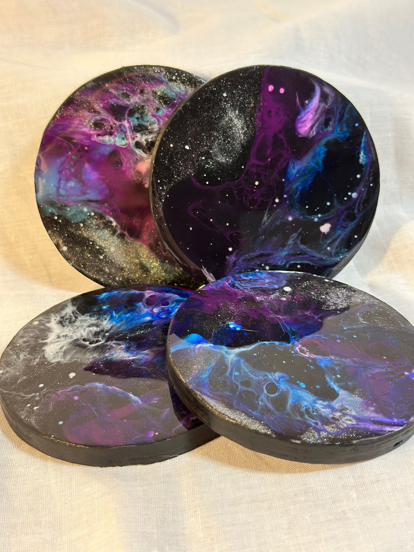 Galaxy coasters - Purple