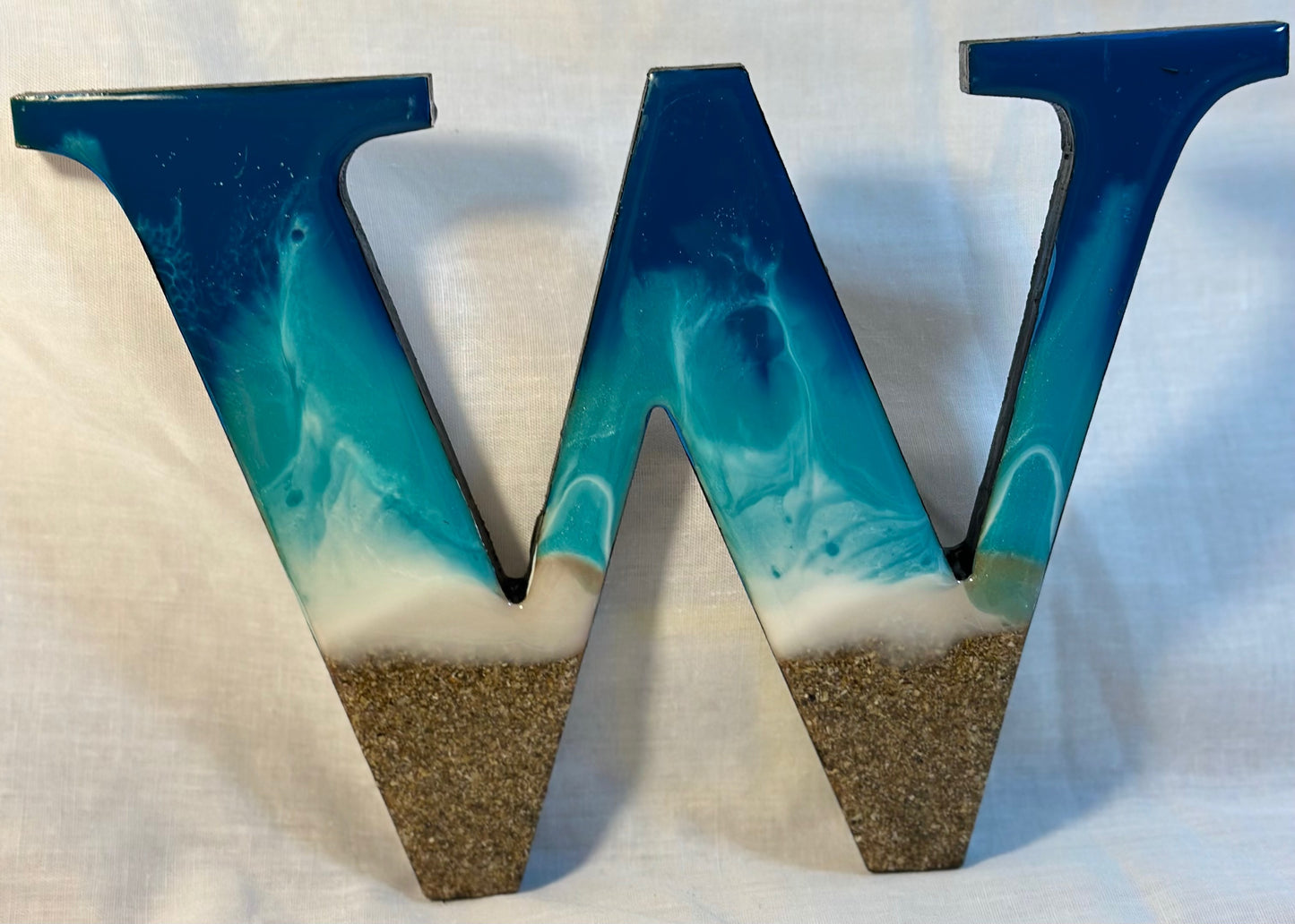 Resin art letters - WHARE