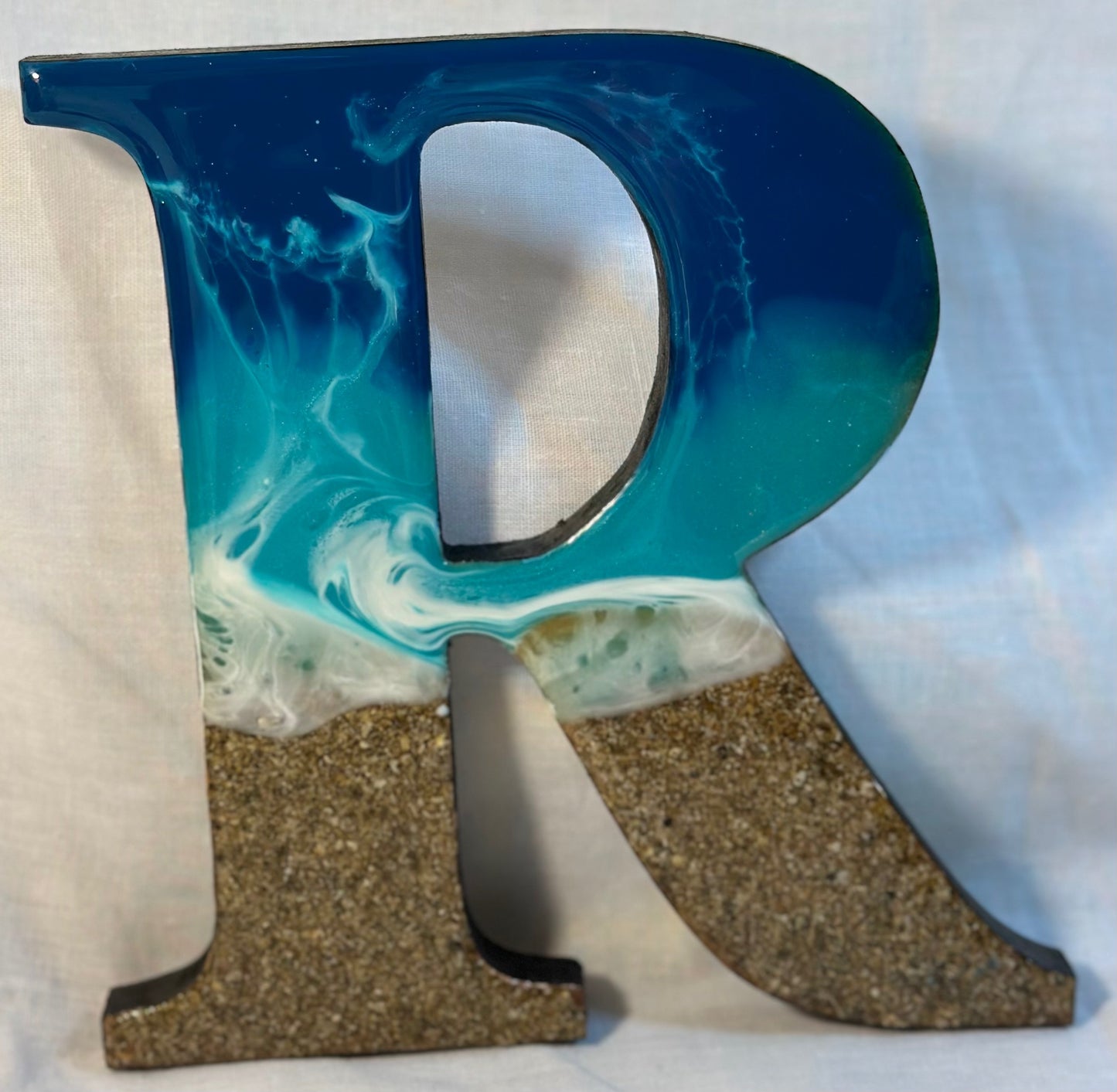 Resin art letters - WHARE