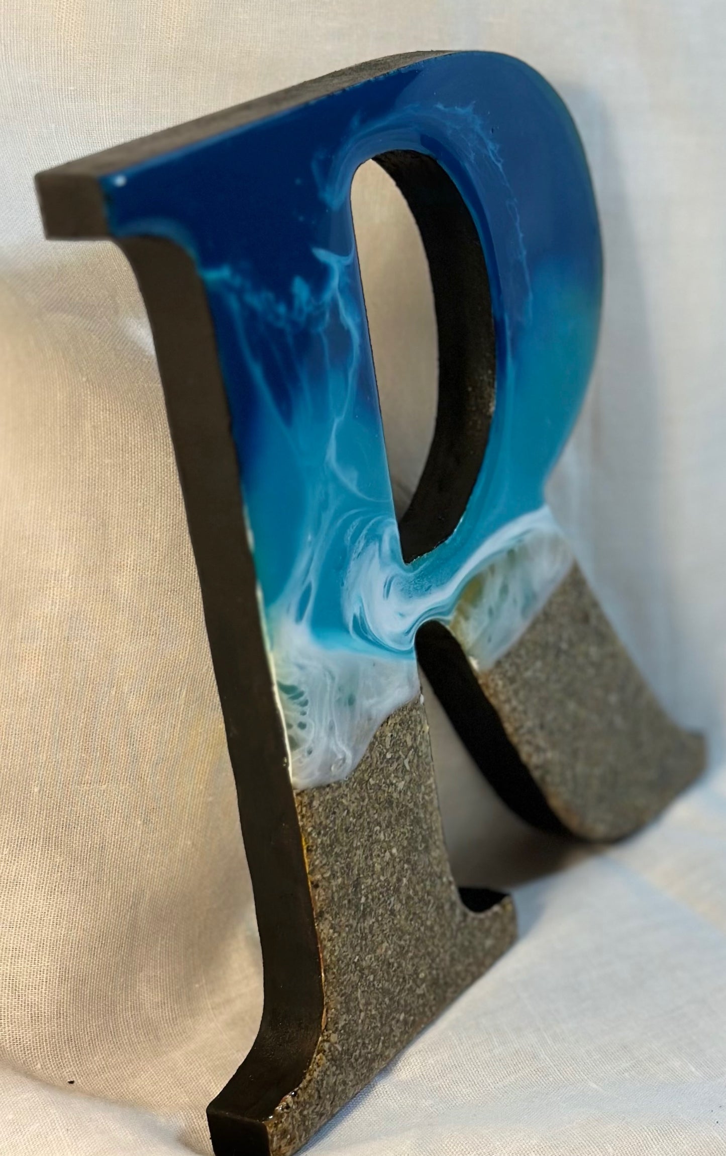 Resin art letters - WHARE