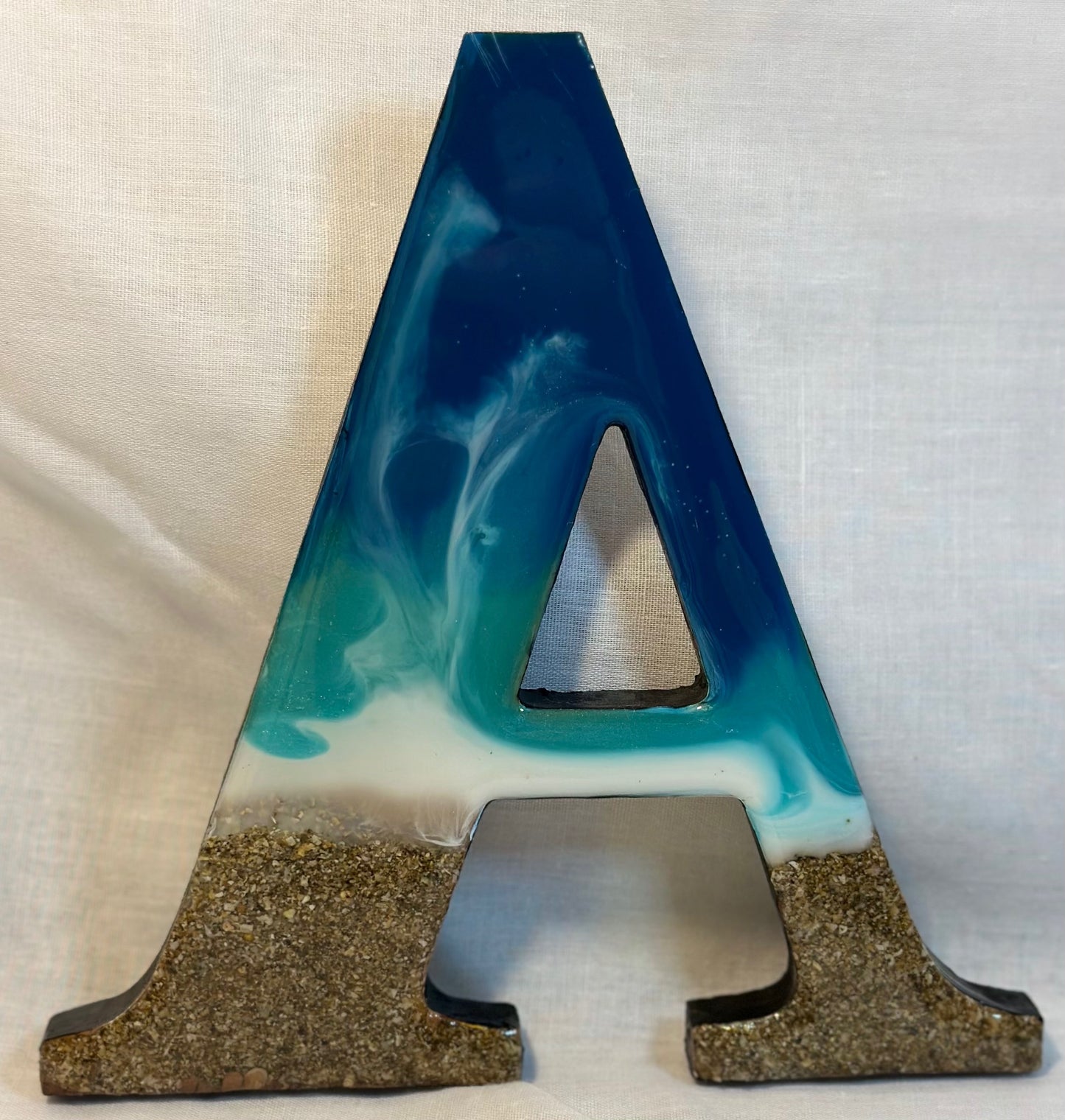 Resin art lettering - AROHA