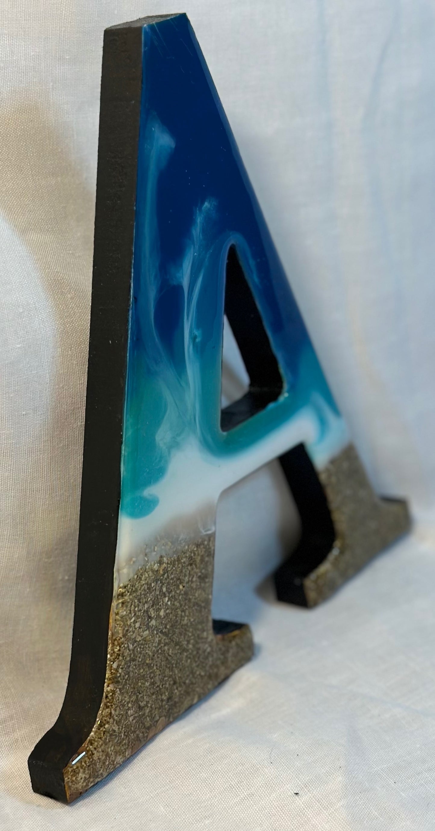 Resin art lettering - AROHA