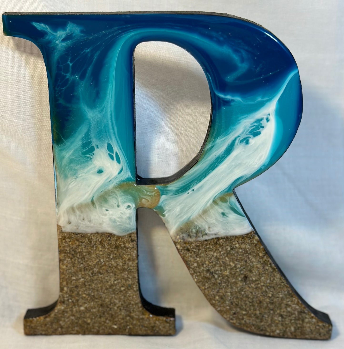 Resin art lettering - AROHA